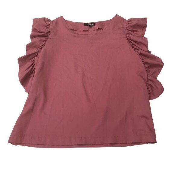 Mauve Ruffled Sleeve Blouse - Picture 2 of 6